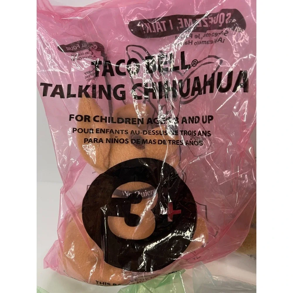 1998 Taco Bell Chihuahua Talking Dogs Complete‎ Set of 4 NO LONGER TALKING